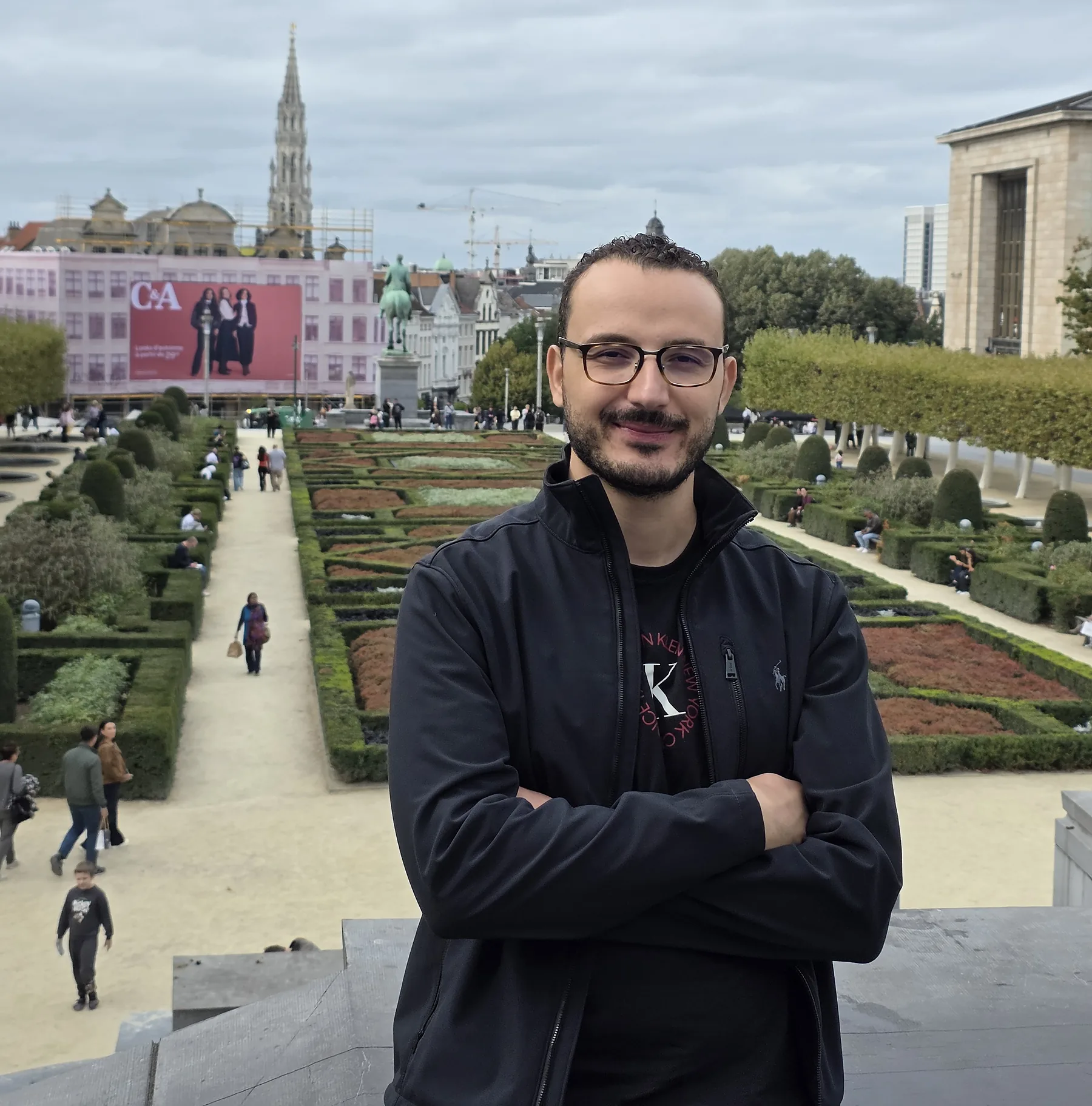 Alaeddine at Mont des Arts in Brussels